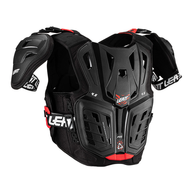 BUZER JUNIOR LEATT 4.5 PRO BLACK RED (134-146CM)