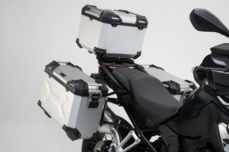 ZESTAW BAGAŻOWY ADVENTURE SW-MOTECH BMW F 750/850 GS (17-)STAINLESS STEEL RACK SILVER