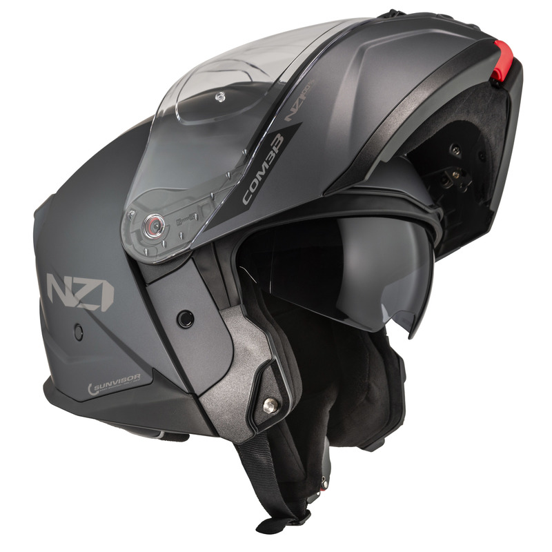KASK MOTOCYKLOWY NZI COMBI 3 DUO ANTRACITE MATT S