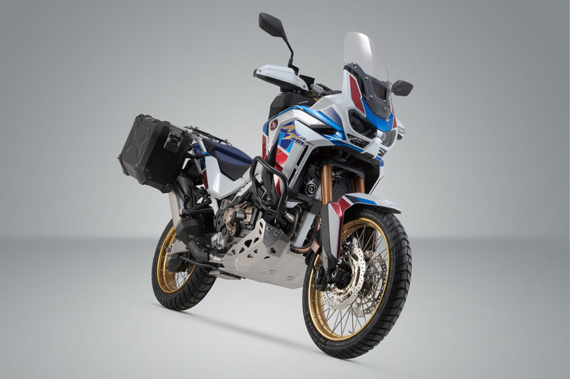 ZESTAW KUFRÓW BOCZNYCH TRAX ADV I STELAŻY SW-MOTECH HONDA CRF1100L/ADV SP (19-) BLACK 45/37L