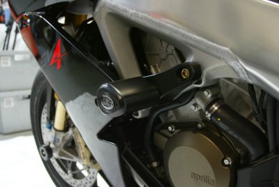 CRASHPADY AERO RG RACING APRILIA RSV4 R/FACTORY, RSV4 RR 15-, RSV4 RF, RSV4 1100 FACT 19- 20 WHITE