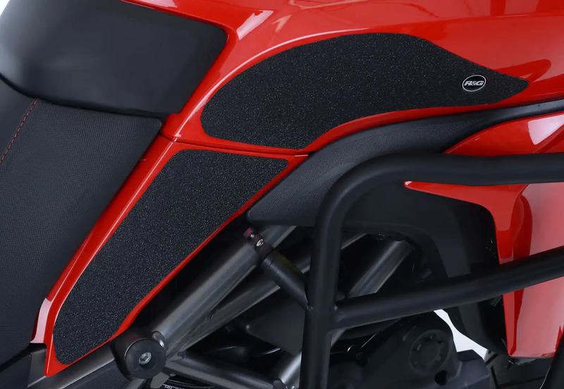 NAKLEJKA NA BAK TANKPAD ANTYPOŚLIZGOWY 4 CZĘŚCI RG RACING DUCATI 950 MULTISTRADA (17-) CLEAR
