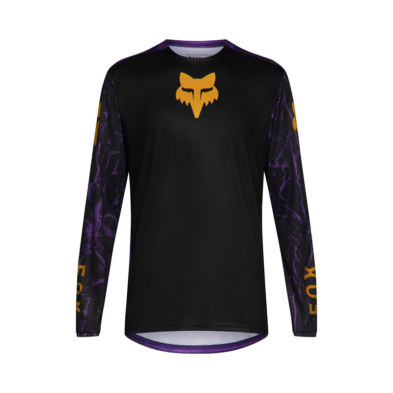 KOSZULKA ROWEROWA Z DŁUGIM RĘKAWEM JUNIOR FOX RANGER IMG PRINT PLUM YL