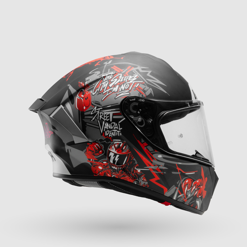 KASK MOTOCYKLOWY AIROH SPARK 2 CRUZE BLACK GREY MATT