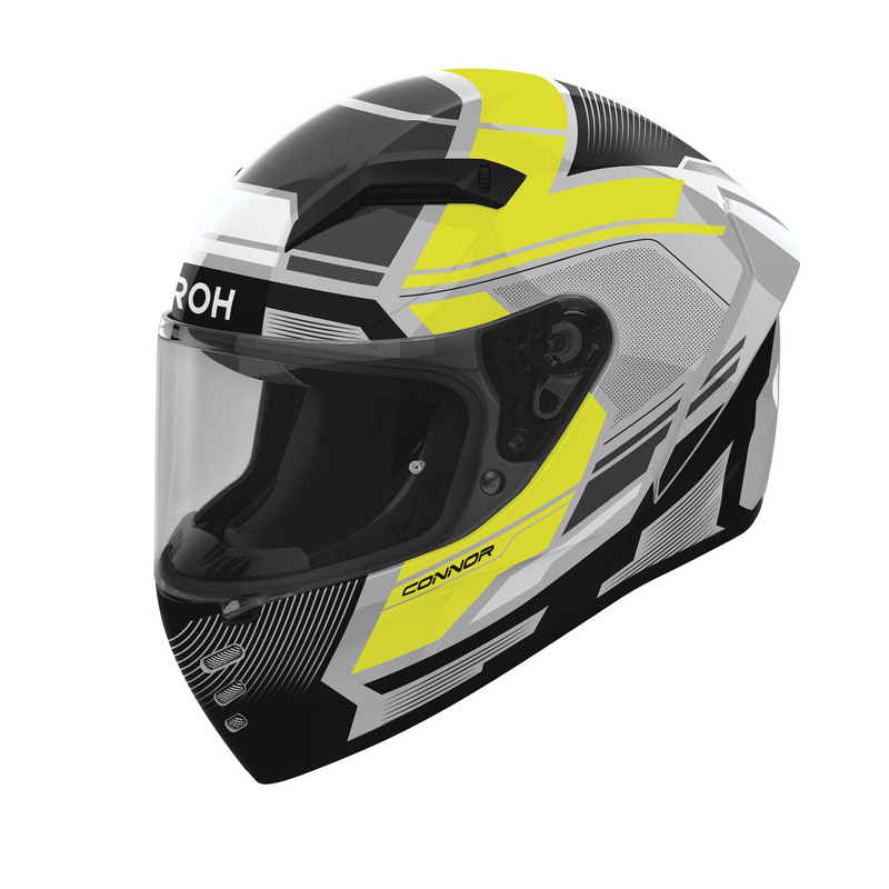 KASK MOTOCYKLOWY AIROH CONNOR EGO YELLOW GLOSS