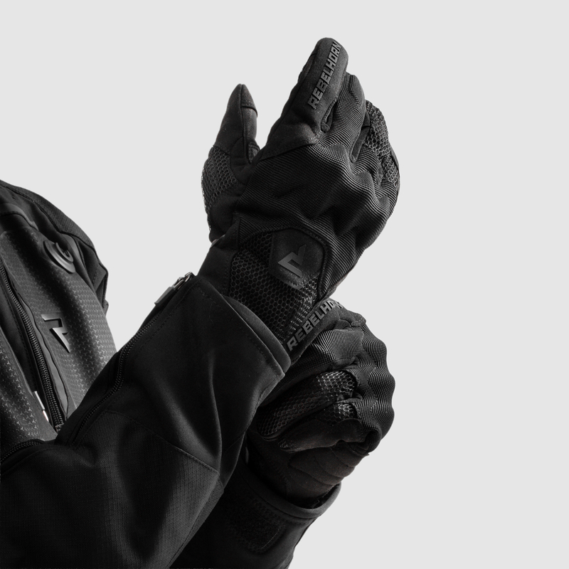 RĘKAWICE MOTOCYKLOWE REBELHORN CORE BLACK XL