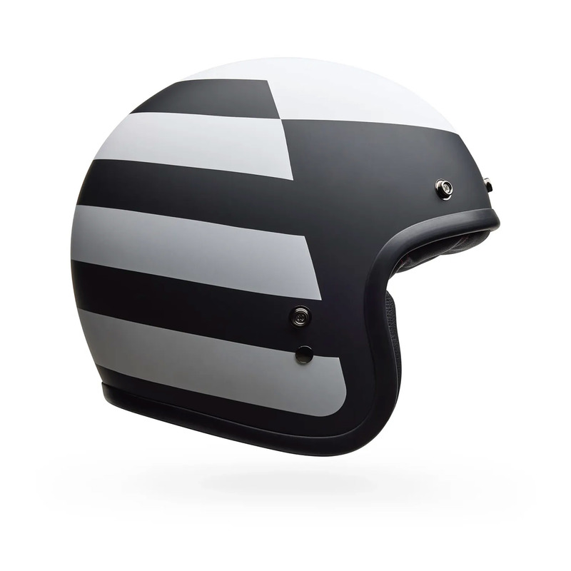 KASK MOTOCYKLOWY BELL CUSTOM 500 PARLOR MATTE BLACK WHITE