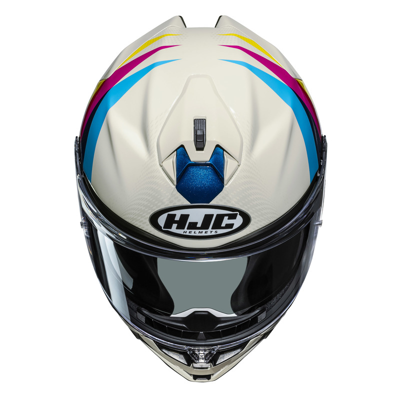 KASK MOTOCYKLOWY HJC F72 RACERO BEIGE YELLOW XS