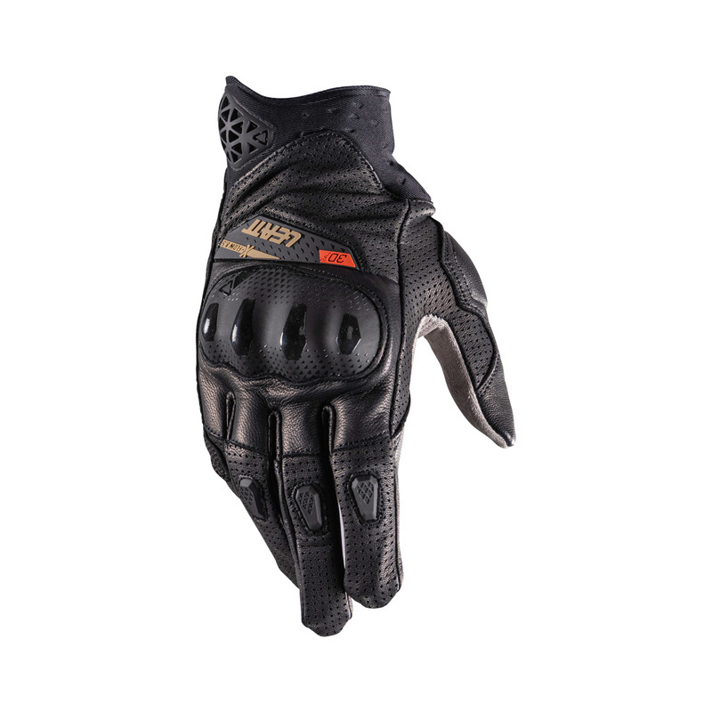RĘKAWICE MOTOCYKLOWE LEATT ADV X-FLOW 8.5 STEALTH SHORT BLACK GREY