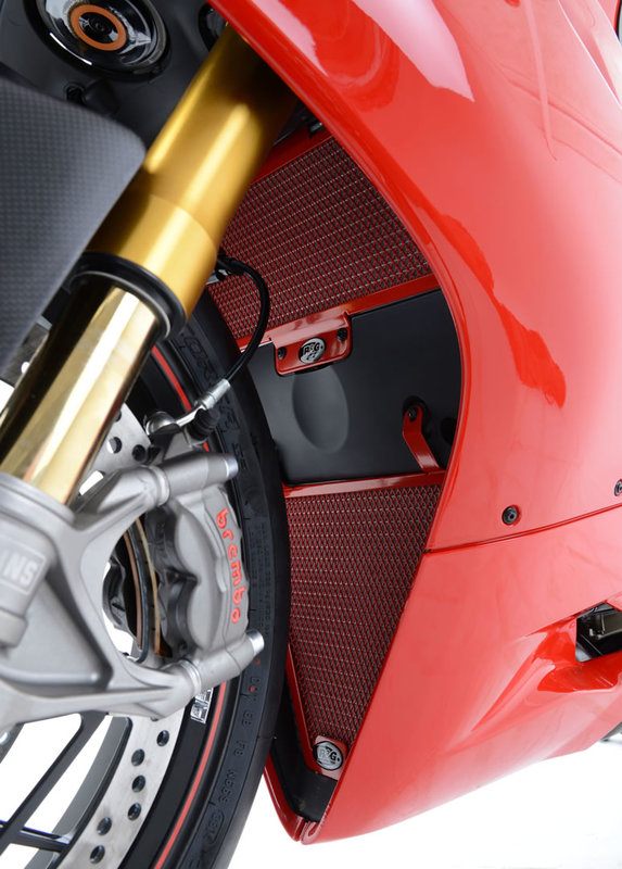 OSŁONA CHŁODNICY RG RACING (PAIR), DUCATI 899/959/1199/1299/V2 PANIGALE RED