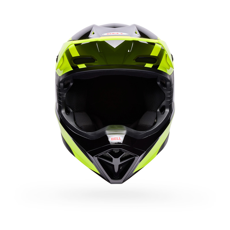KASK MOTOCYKLOWY BELL MX-10 MIPS TALON YELLOW BLACK