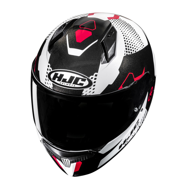 KASK MOTOCYKLOWY HJC C10 ASPA WHITE BLACK