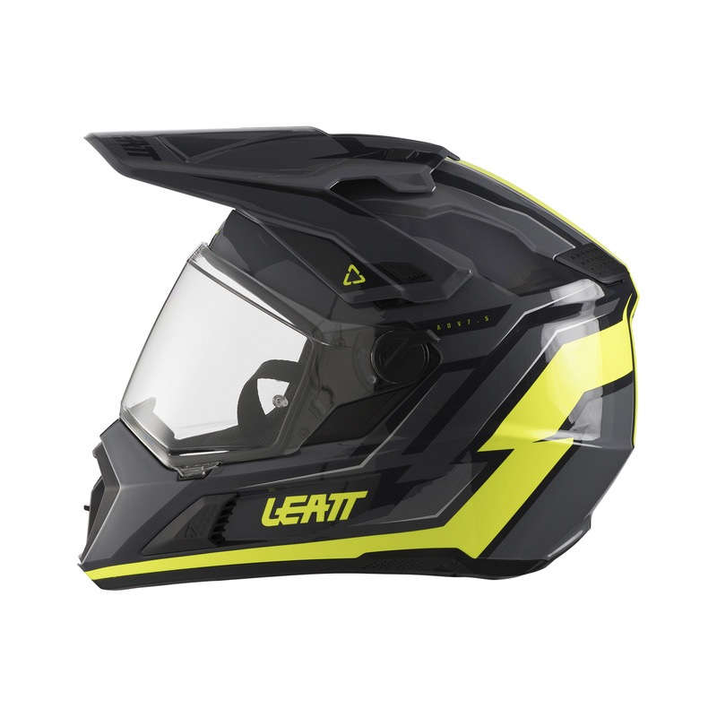 KASK MOTOCYKLOWY Z GOGLAMI LEATT ADV 7.5 HI-VIZ YELLOW