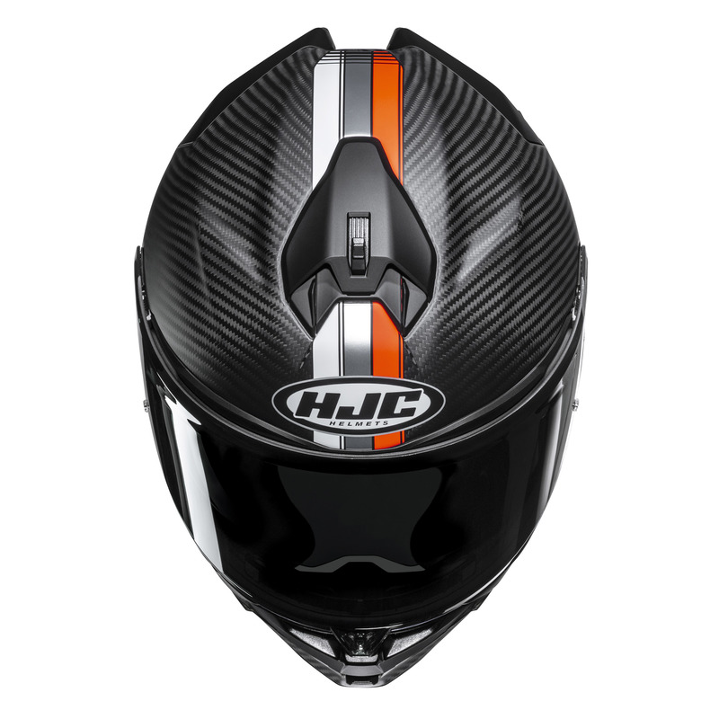 KASK MOTOCYKLOWY HJC F72 CARBON EOS BLACK ORANGE S