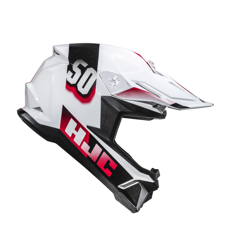 KASK MOTOCYKLOWY JUNIOR HJC Y50 DASH WHITE BLACK YL