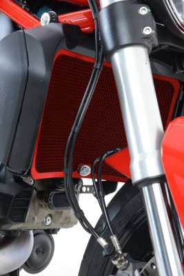 OSŁONA CHŁODNICY RG RACING DUCATI M1200/MONSTER 821/SUPERSPORT (S) 17- 20/DIAVEL 1260(S) -20 RED