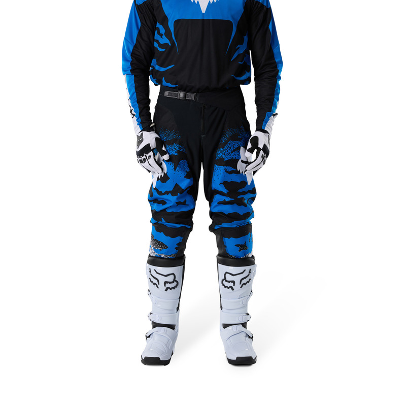 SPODNIE MOTOCYKLOWE FOX 180 HD38 BLACK BLUE