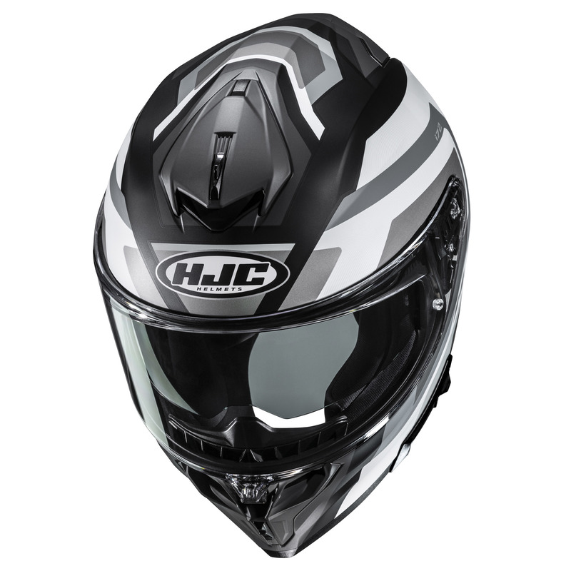 KASK MOTOCYKLOWY HJC I72 SHARD GREY WHITE XS