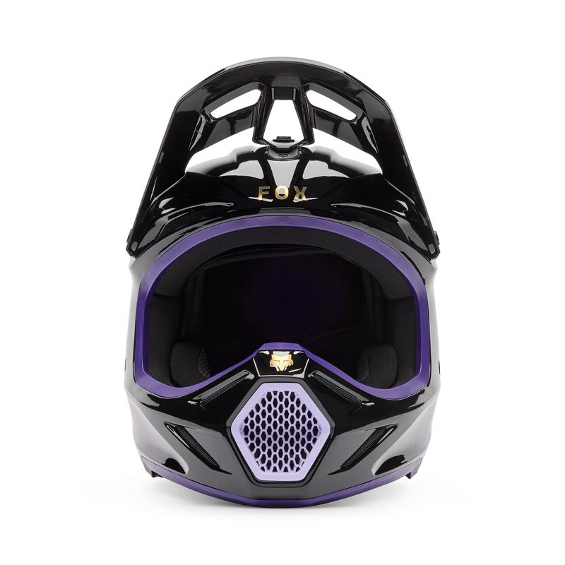 KASK MOTOCYKLOWY FOX V3 DRIP BLACK PURPLE