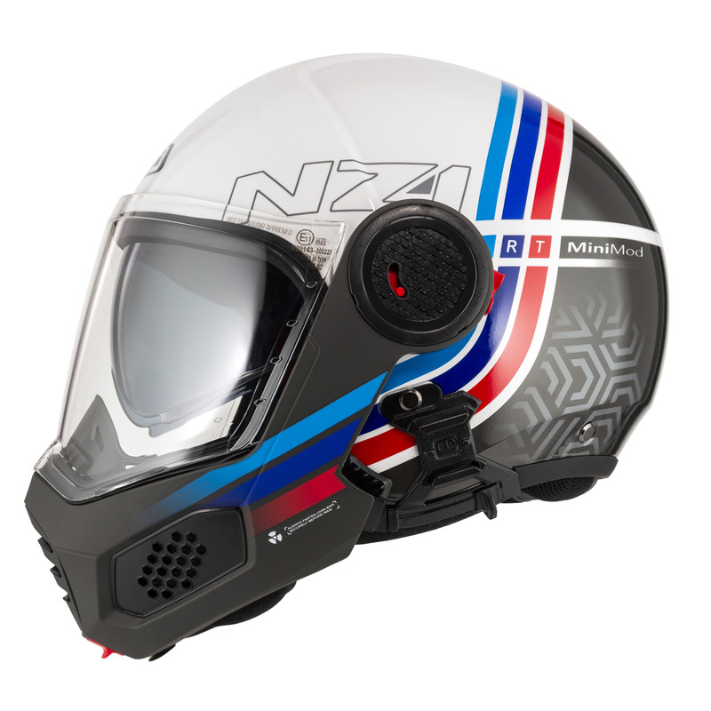 KASK MOTOCYKLOWY NZI MINIMOD DUO WATSON WHITEBLACK POWER