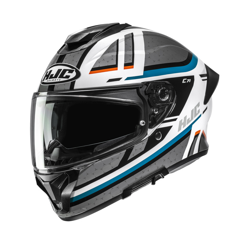 KASK MOTOCYKLOWY HJC C71 NOVAH GREY BLUE XXL