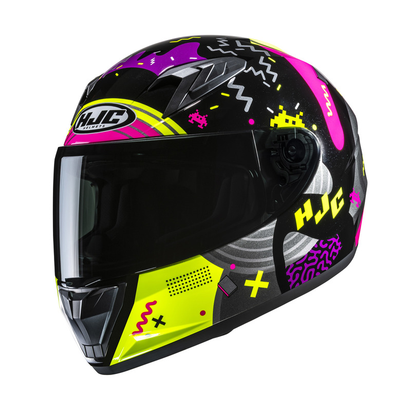 KASK MOTOCYKLOWY JUNIOR HJC Y10 MIKA BLACK PINK