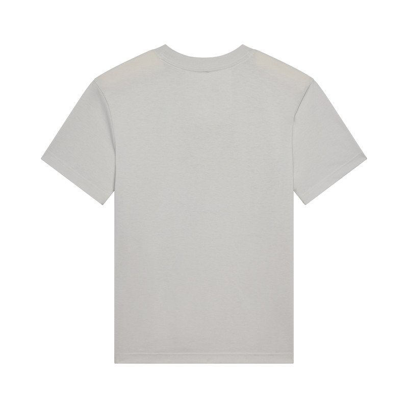 T-SHIRT DAMSKI FOX IMAGE PRINT LIGHT GREY
