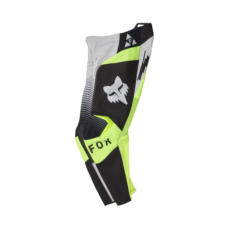 SPODNIE MOTOCYKLOWE JUNIOR FOX 180 COLLECT GREY YELLOW 24