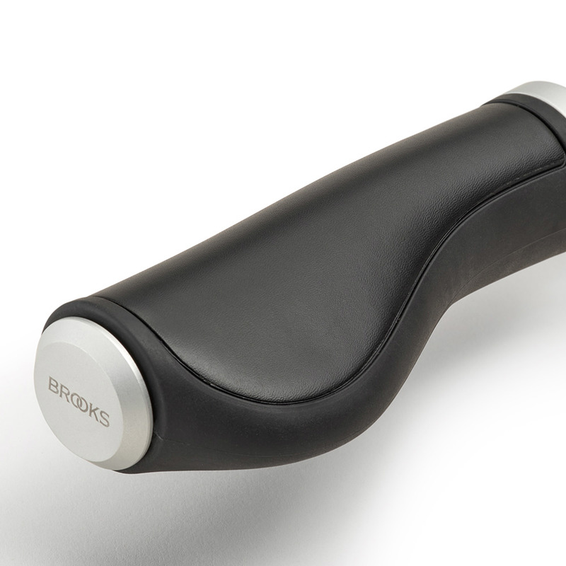 GRIPS BROOKS ERGONOMIC RUBBER GRIP 130/130 BLACK