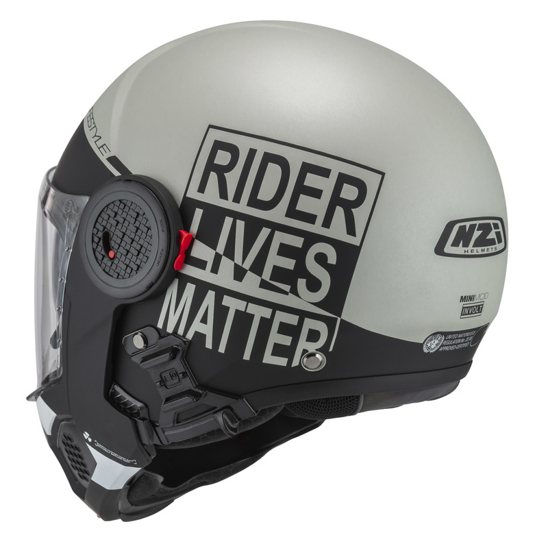 KASK MOTOCYKLOWY NZI MINIMOD DUO INVOLT GREYBLACK GREY MATT