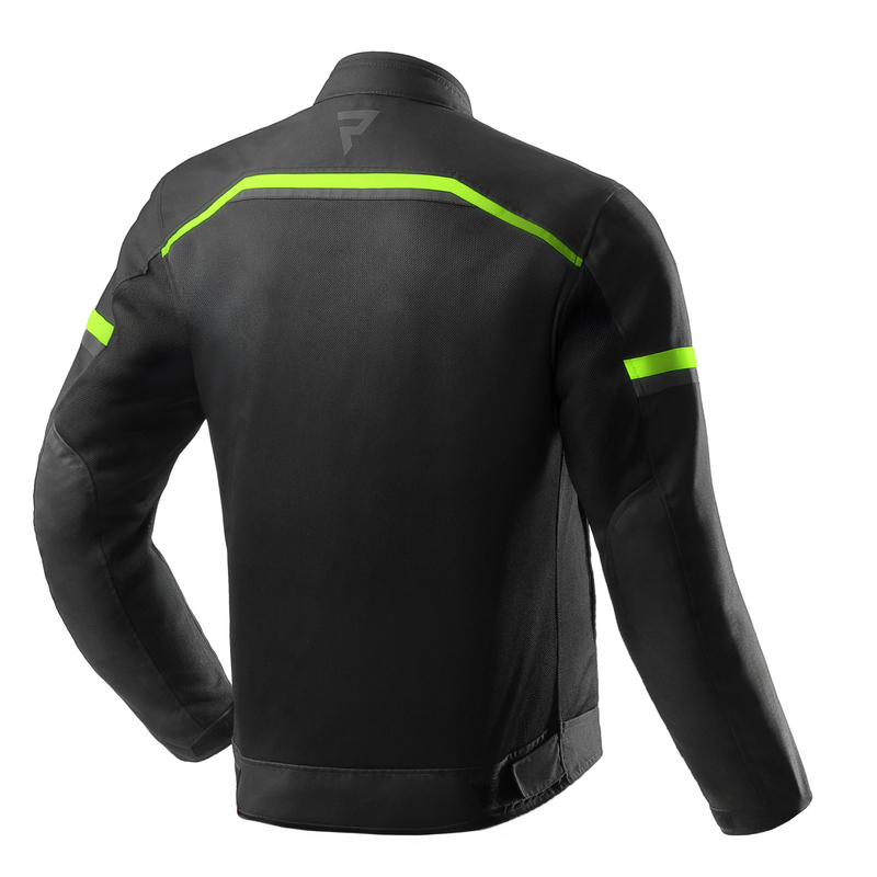 KURTKA MOTOCYKLOWA TEKSTYLNA REBELHORN ECHO BLACK FLUO YELLOW