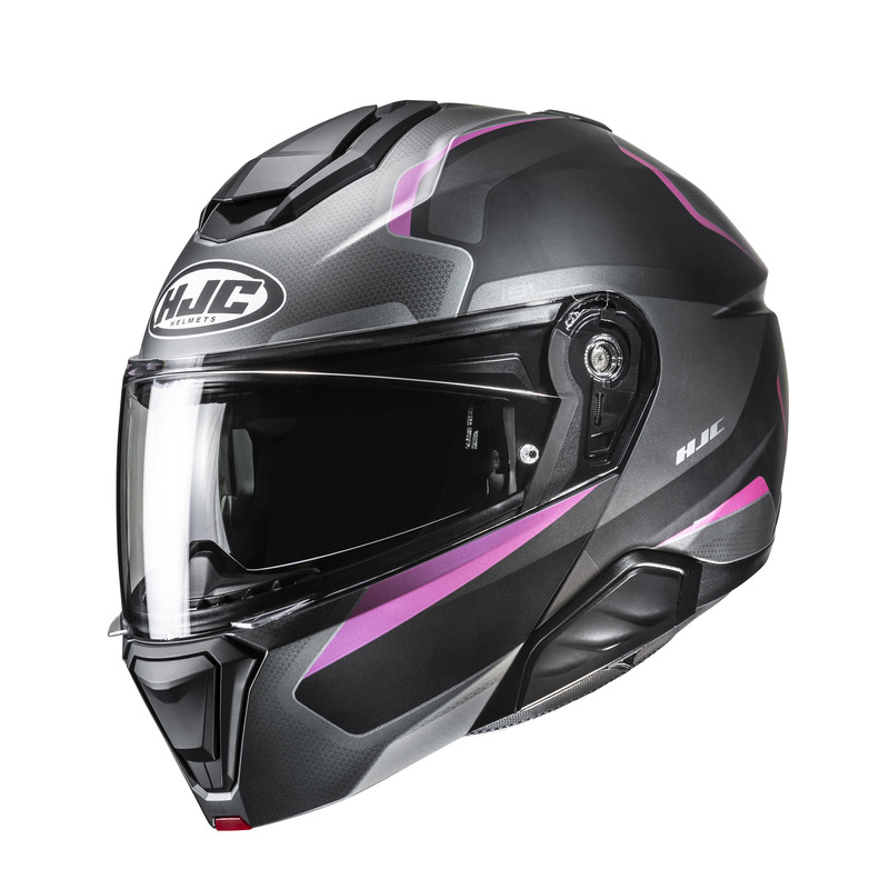 KASK MOTOCYKLOWY HJC I91 FELIO GREY PINK