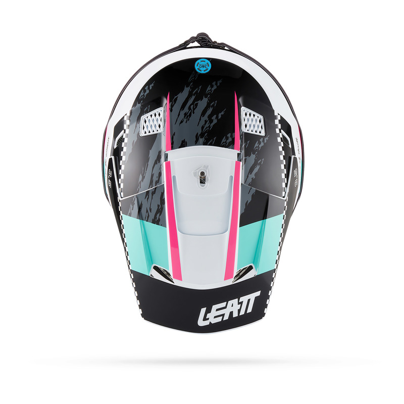 KASK MOTOCYKLOWY Z GOGLAMI LEATT KIT MOTO 3.5 PINK