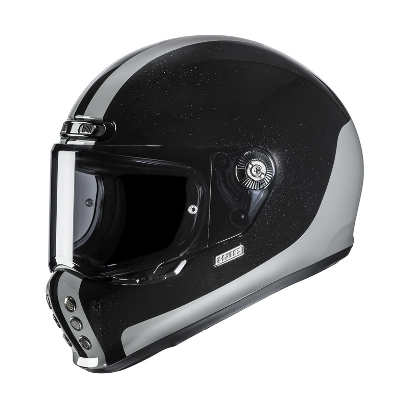 KASK MOTOCYKLOWY HJC V10 CORE BLACK SILVER XL