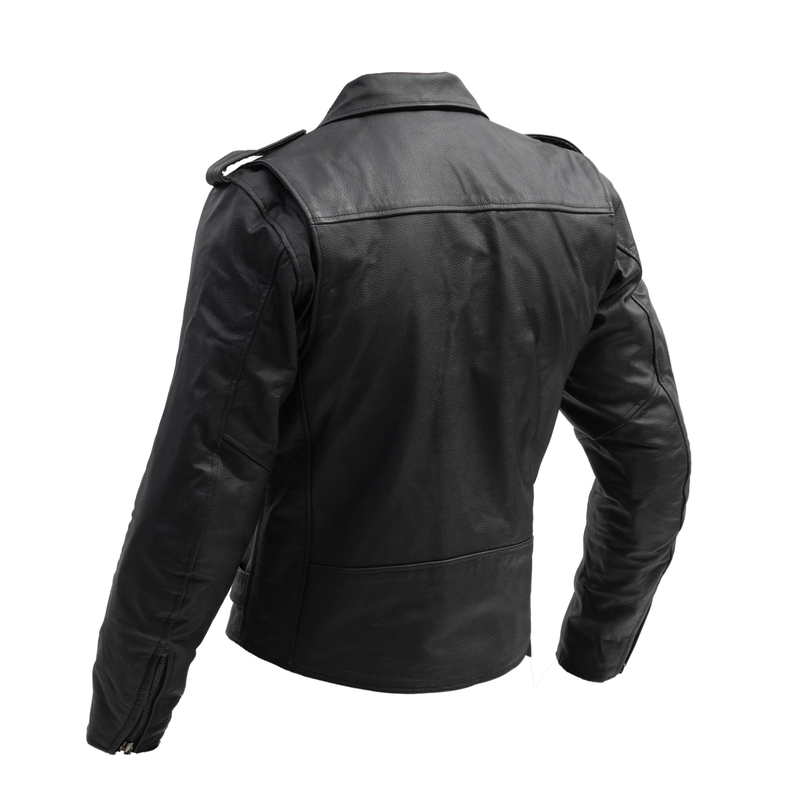 KURTKA MOTOCYKLOWA SKÓRZANA BROGER ROCKER BLACK