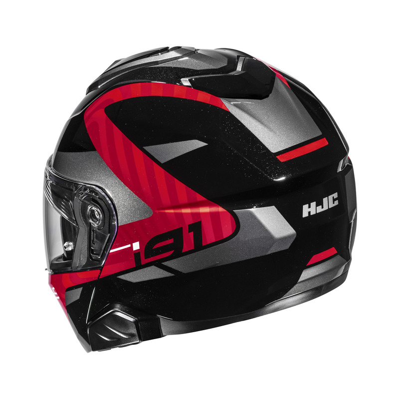 KASK MOTOCYKLOWY HJC I91 GAIA BLACK RED XXL