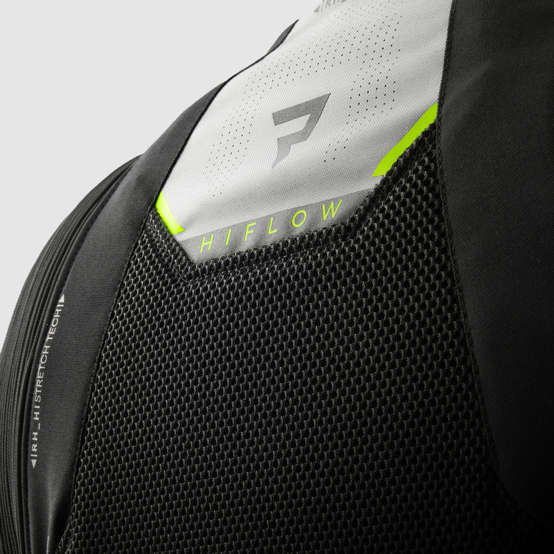 KURTKA MOTOCYKLOWA TEKSTYLNA REBELHORN HIFLOW 5 BLACK GREY FLUO YELLOW