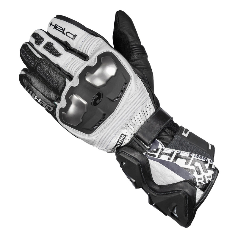 RĘKAWICE MOTOCYKLOWE HELD PHANTOM 3 WHITE BLACK 10