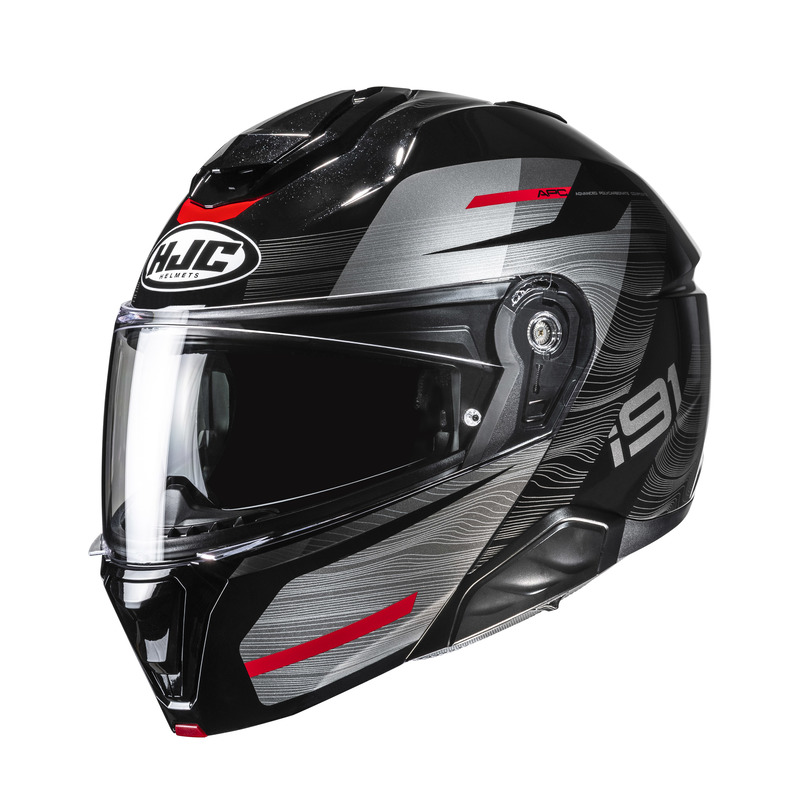 KASK MOTOCYKLOWY HJC I91 DUSK BLACK RED