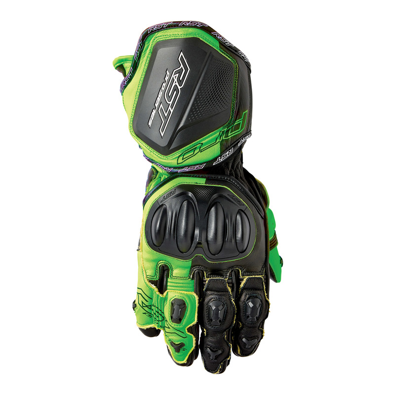 RĘKAWICE MOTOCYKLOWE RST PRO SERIES GP D3O BLACK FLUO GREEN L