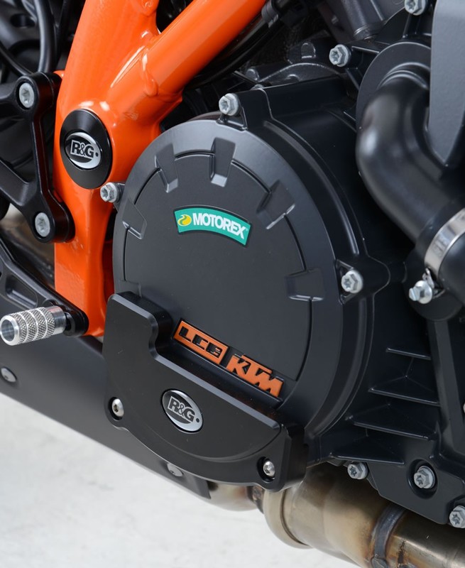 SLIDERY SILNIKA RG RACING KTM SUPERDUKE GT, PRAWA STRONA BLACK
