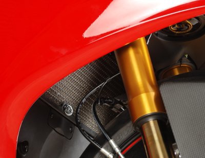 OSŁONA CHŁODNICY RG RACING (PAIR), DUCATI 899/959/1199/1299/V2 PANIGALE BLACK