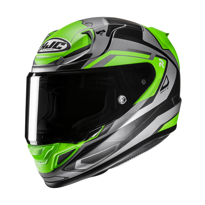 KASK MOTOCYKLOWY HJC RPHA12 BRELS GREEN GREY M