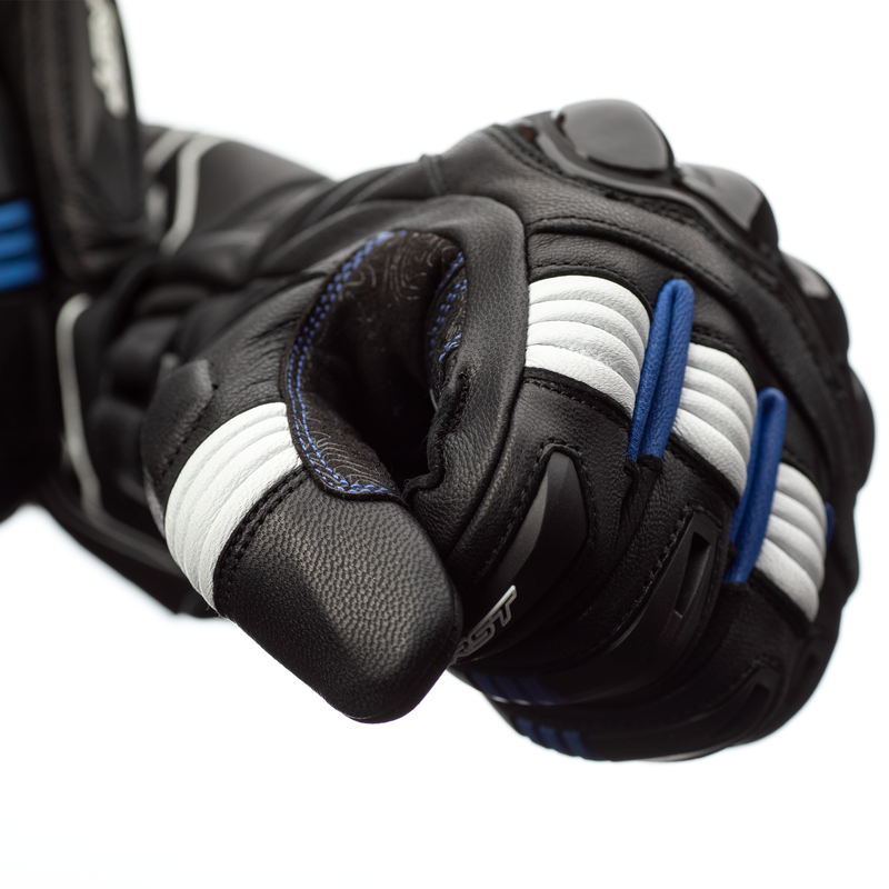 RĘKAWICE MOTOCYKLOWE RST PILOT BLACK BLUE WHITE XL