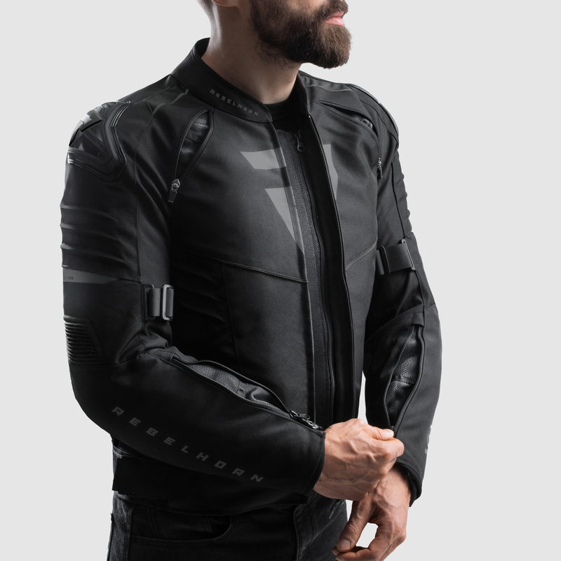 KURTKA MOTOCYKLOWA TEKSTYLNA REBELHORN VANDAL 2 BLACK