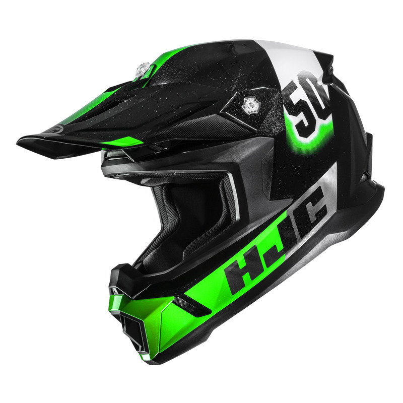 KASK MOTOCYKLOWY HJC C50 DASH BLACK GREEN XS