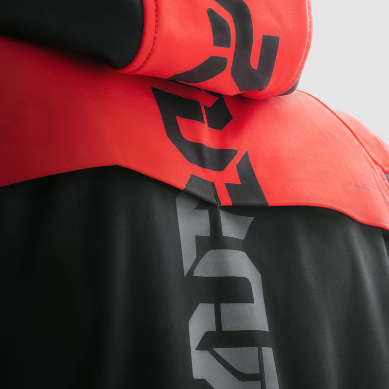 KURTKA MOTOCYKLOWA TEKSTYLNA REBELHORN SLASH SPIDER BLACK RED SOFTSHELL