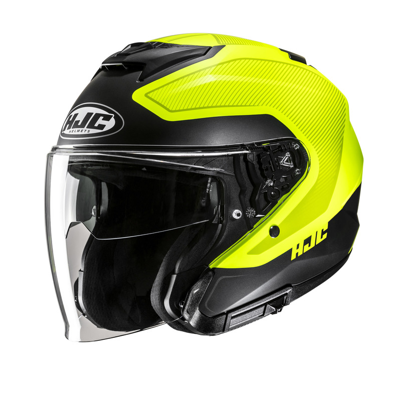 KASK MOTOCYKLOWY HJC I31 TEVIS BLACK YELLOW XL