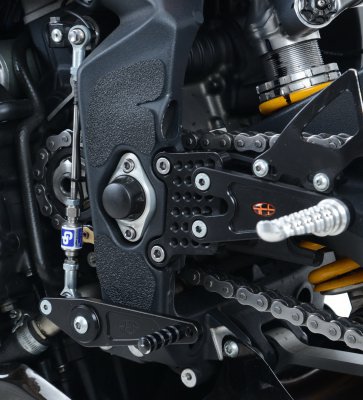 OSŁONA WAHACZA RG RACING TRIUMPH 675 DAYTONA 13-, 5 CZĘŚCI BLACK