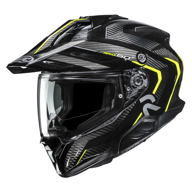 KASK MOTOCYKLOWY HJC RPHA60 CARBON OURE BLACK YELLOW M